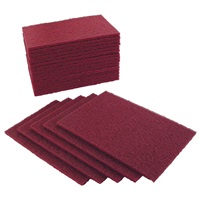 6" x 9" Scuff Pad, Medium Maroon, 20 Pk